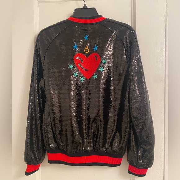Maje Jackets & Blazers - FINAL DISCOUNT!!  NWT Maje Black Sequin Bomber.  Perfect!